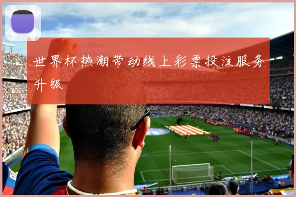 世界杯热潮带动线上彩票投注服务升级